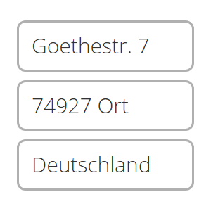Vorschau: Adresse
